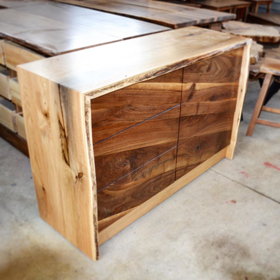 
                natural wood furniture made in collaboration with local Ontario woodworkers and makers.
              